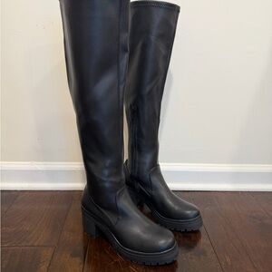 Madden Girl Black Knee-High Women's Boots